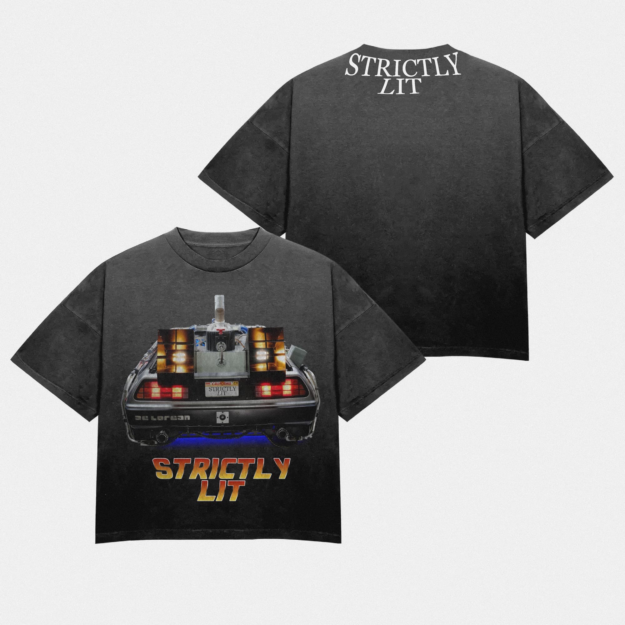 DeLorean BTTF-style Tee